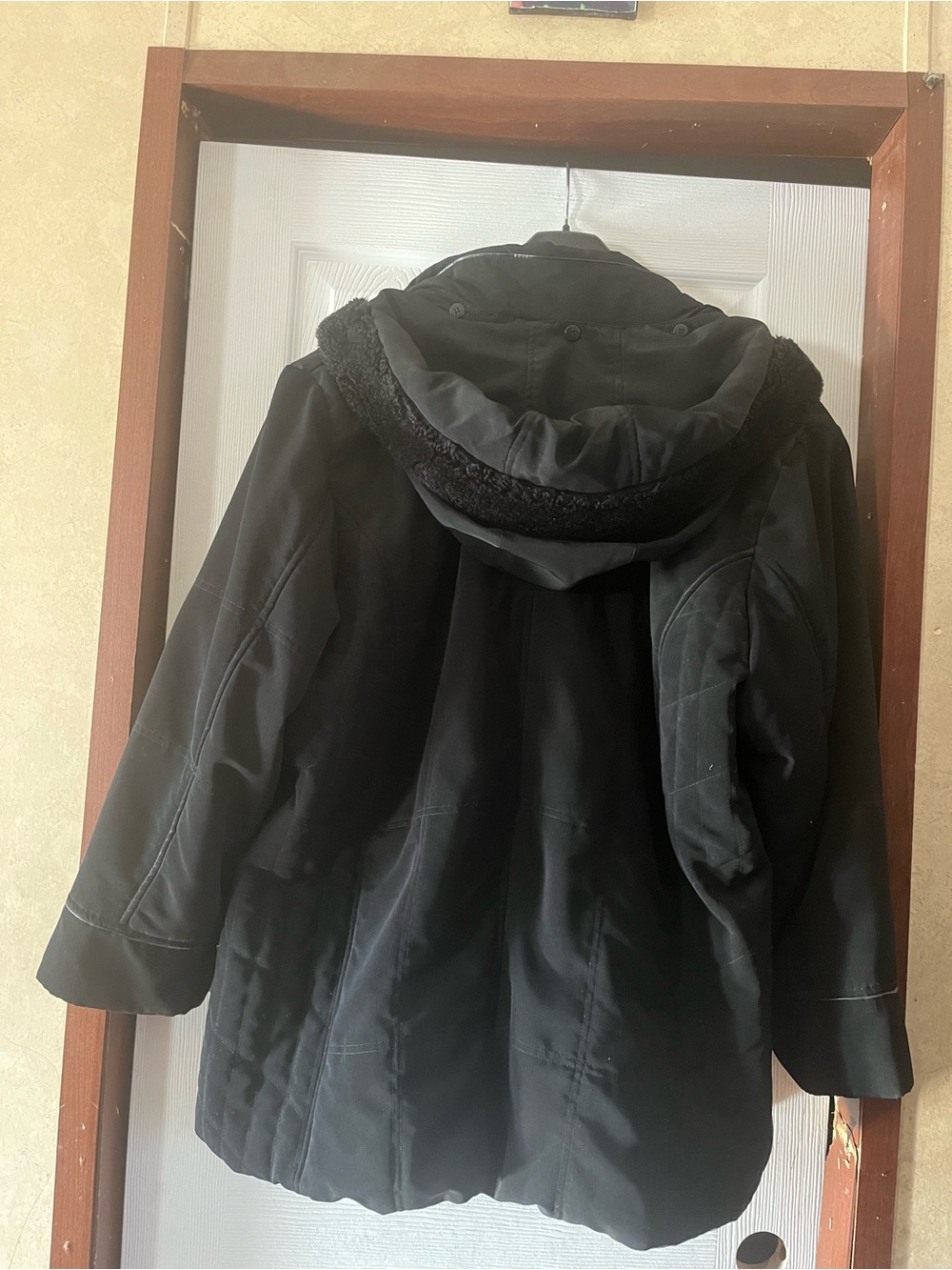 Big Chill Black Utility Anorak Jacket Hooded Weather Resistant Coat Plus Size 3X - Picture 2 of 3
